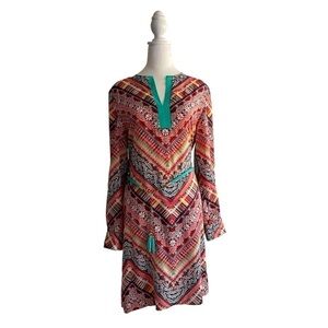 Antonio Melani Print Shift Dress Size 8
